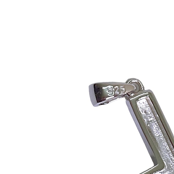 Handmade Luxury White Gold Sterling Silver Cross Pendant - Latest Fashion, - Picture 9 of 10